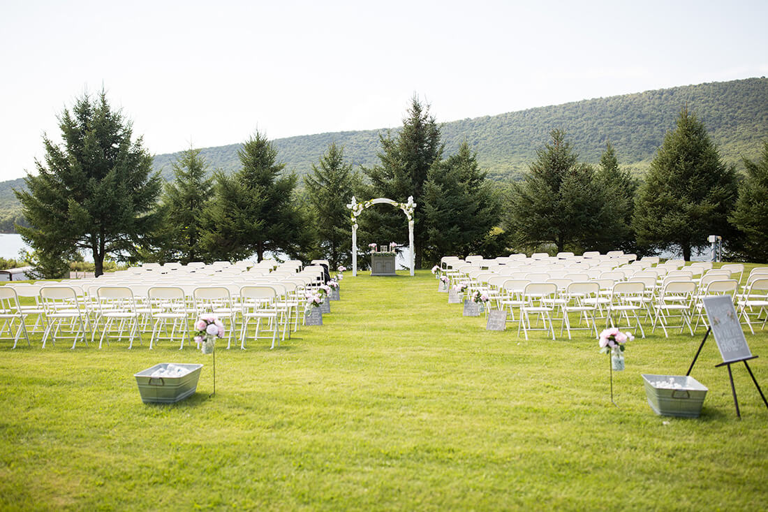 Rocky Gap State Park Wedding Ashley Jared Jessica Fike Deep They Had Their Favorite Engagement Pictures Framed And Hanging Along The Ceremony Route This One Was Taken In My Backyard